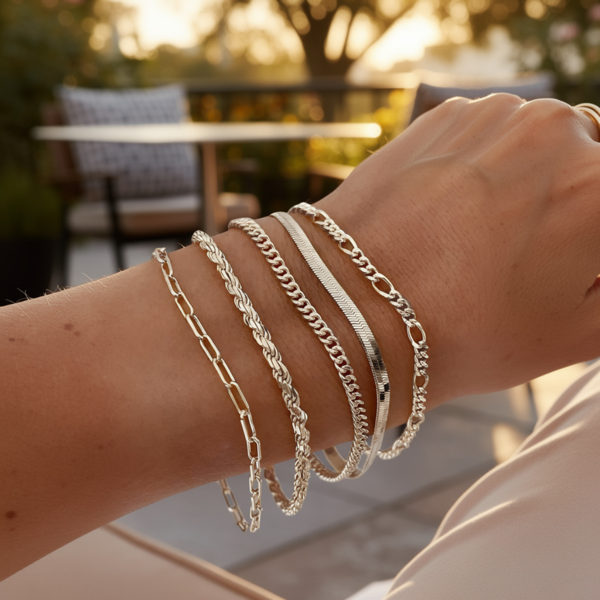 Elara – Set minimalistischer Armbänder für Frauen