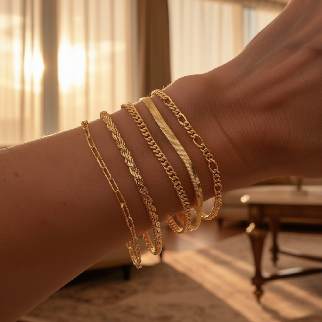 Elara – Set minimalistischer Armbänder für Frauen