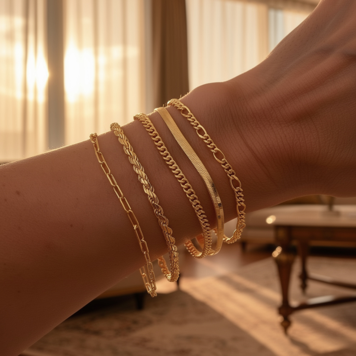 Elara – Set minimalistischer Armbänder für Frauen