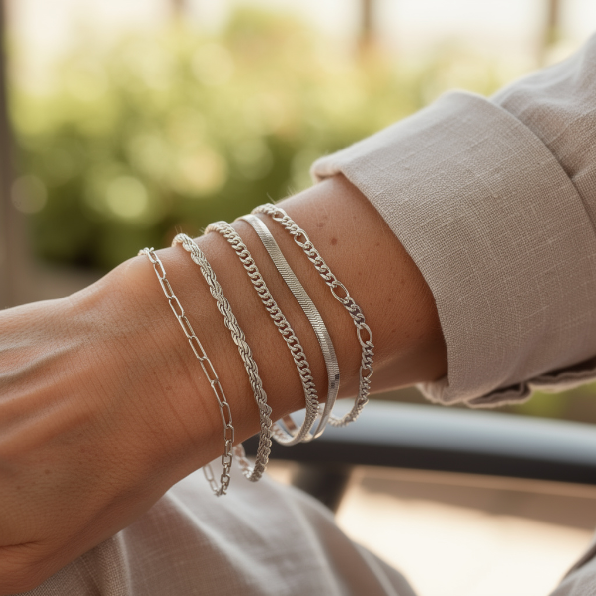 Elara – Set minimalistischer Armbänder für Frauen