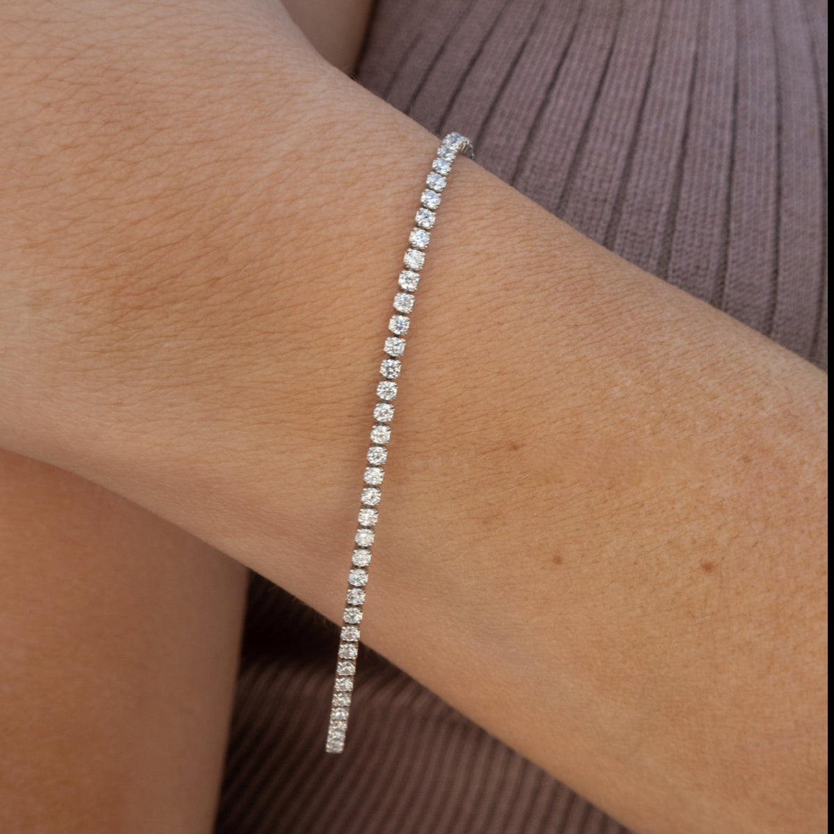Mini-Tennisarmband mit funkelnden Details