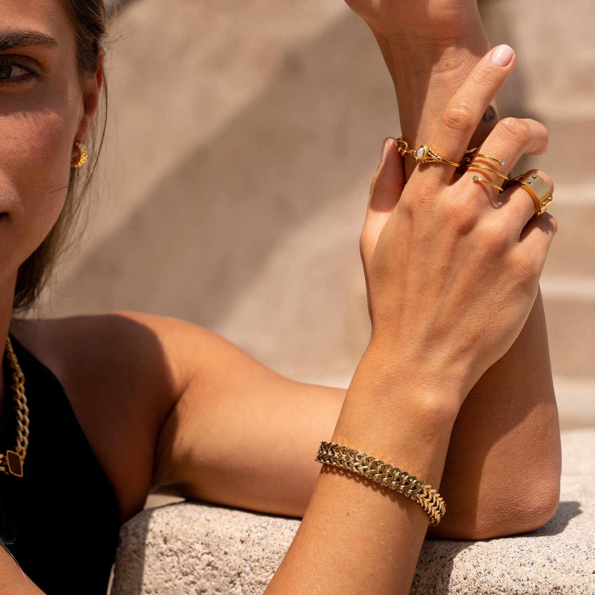 Eden – Texturiertes Armband
