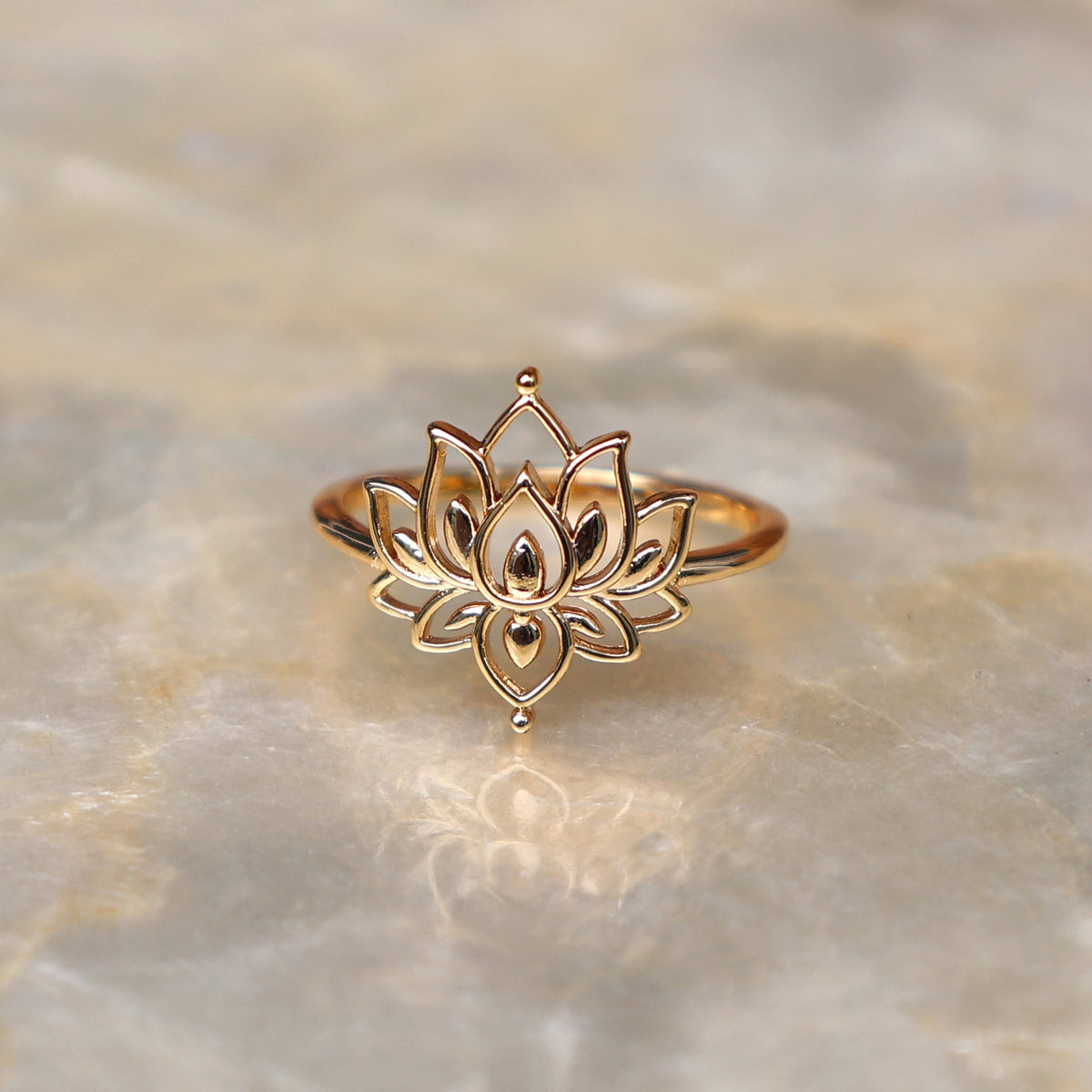 Lotusblume - Feiner Ring