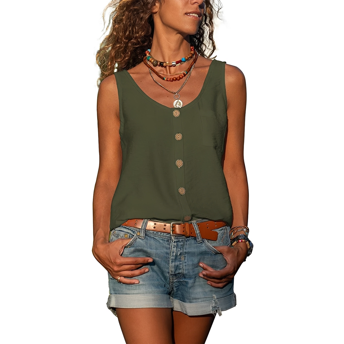 Naressa - Elegantes Sommer-Tanktop für Frauen