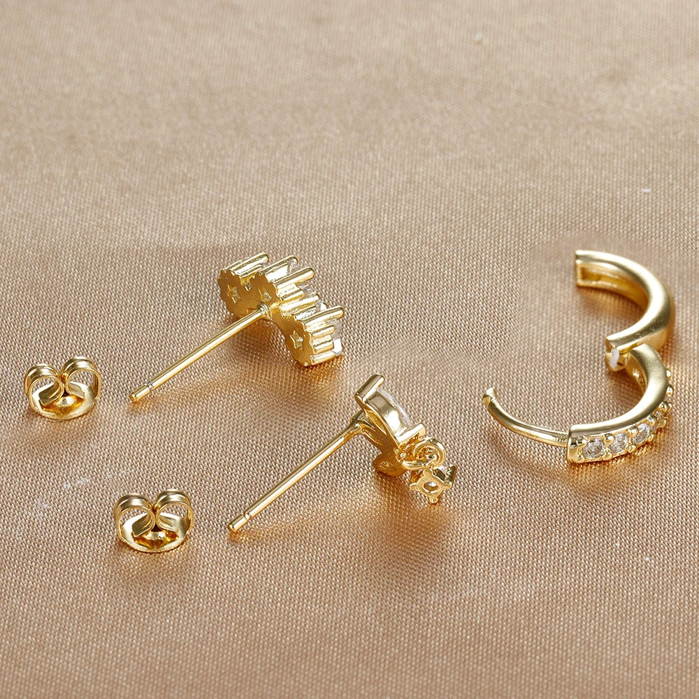 Nova – Elegantes Ohrring-Set mit Glanzdetails