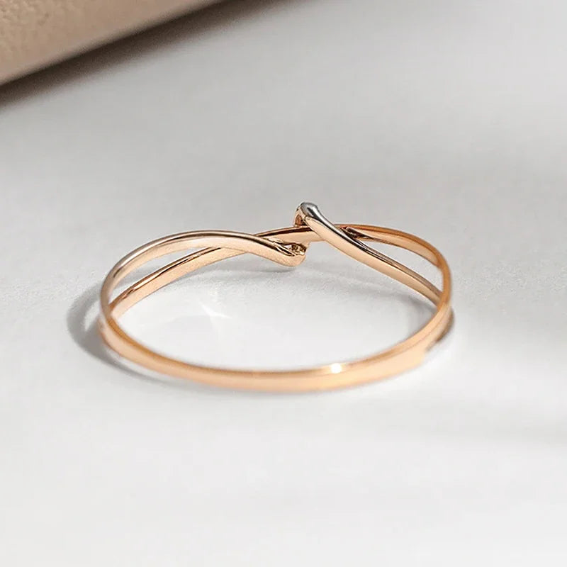 Eleane – Stilvoller bicolor Unendlichkeit-Ring