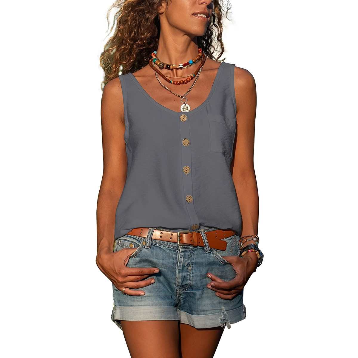 Naressa - Elegantes Sommer-Tanktop für Frauen