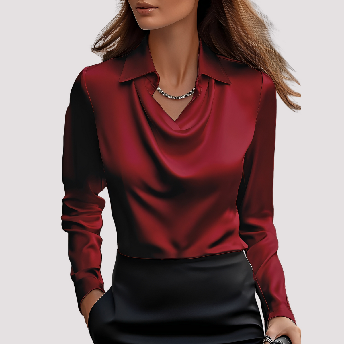 Eleanor - Elegante Hemdbluse für Damen