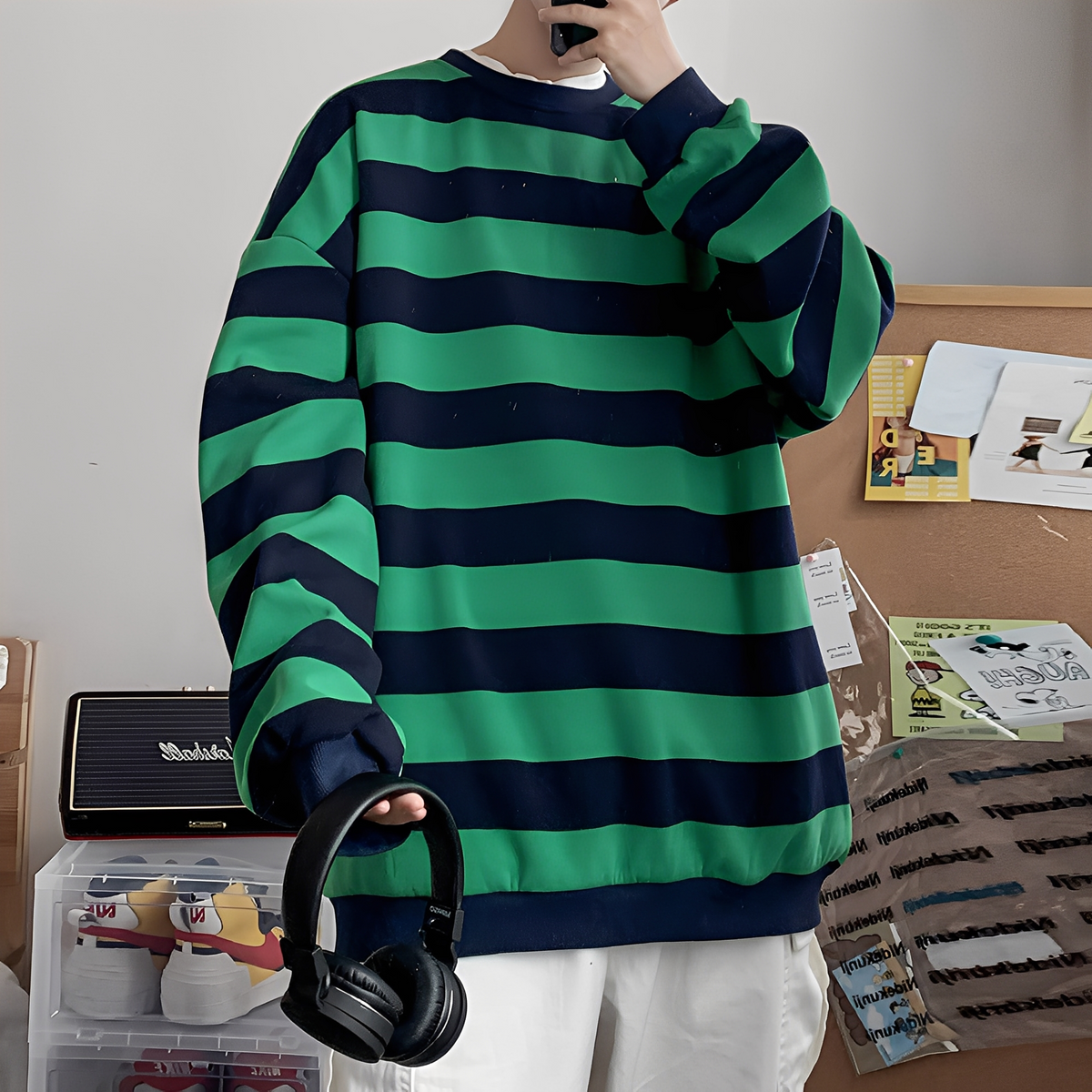 Christian - Locker sitzender, gestreifter Herrenpullover