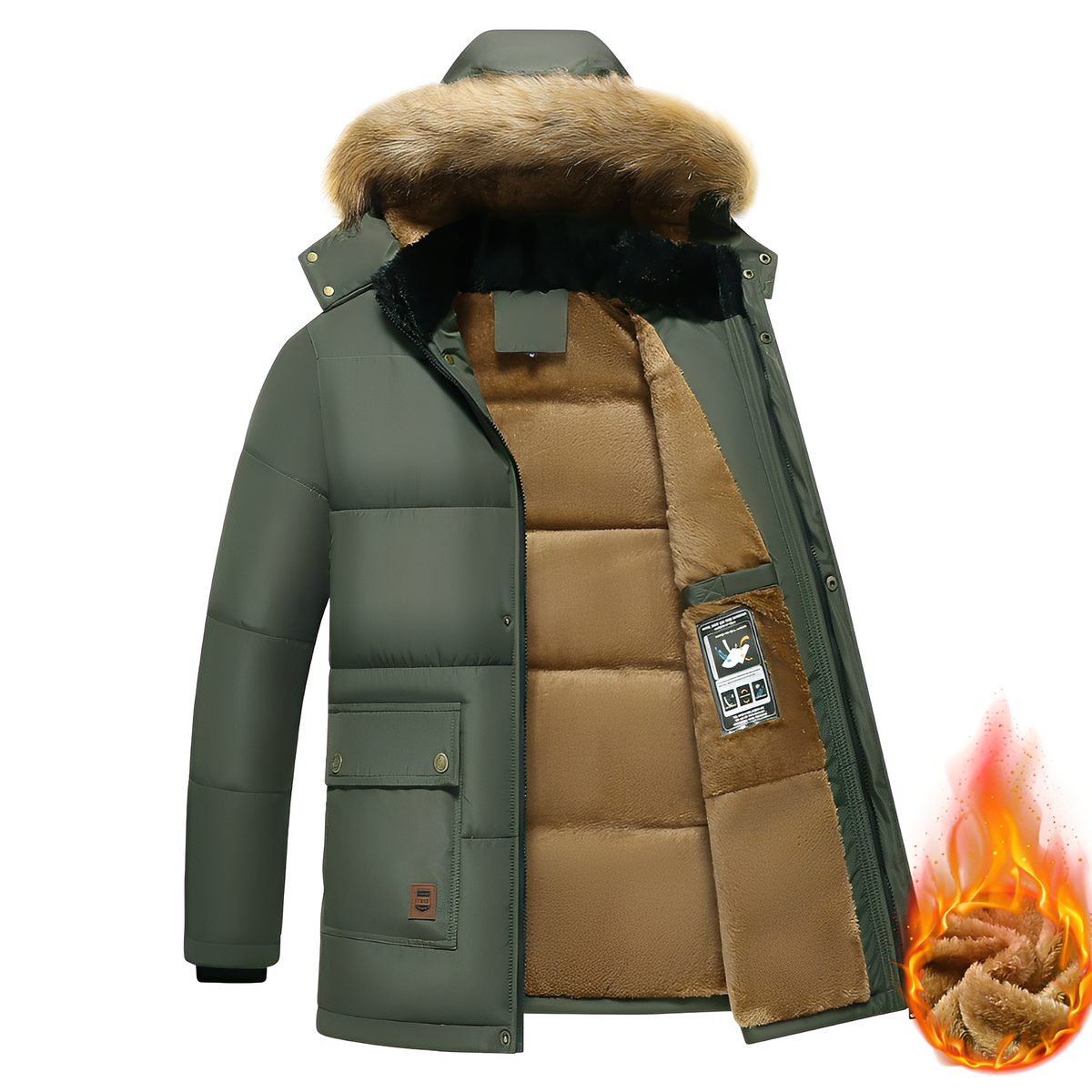 Crispian - Bequeme Jacke mit Kapuze