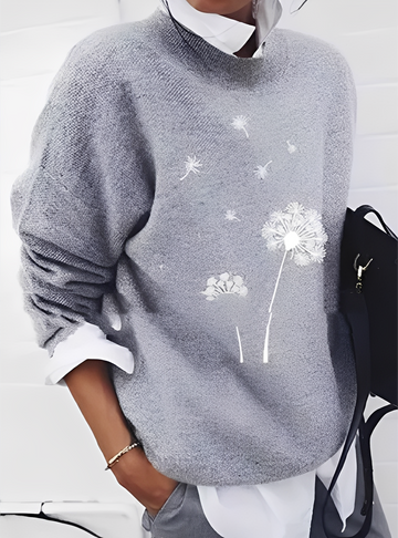 Milly - Damenpullover im modernen, lockeren Schnitt mit Muster