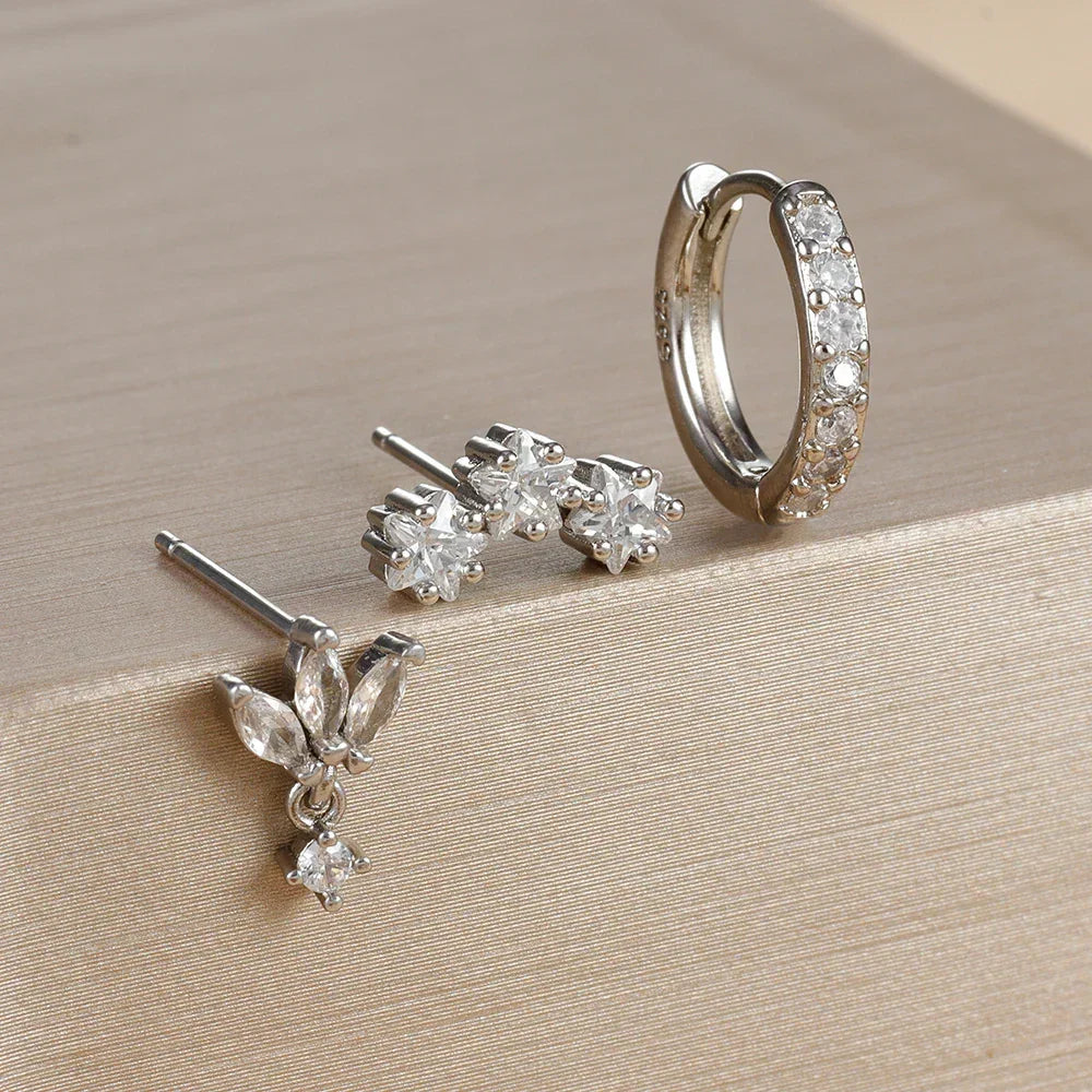 Nova – Elegantes Ohrring-Set mit Glanzdetails