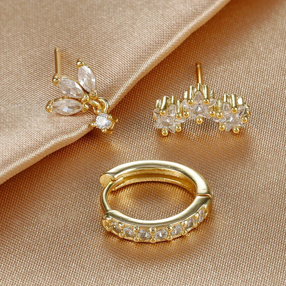Nova – Elegantes Ohrring-Set mit Glanzdetails