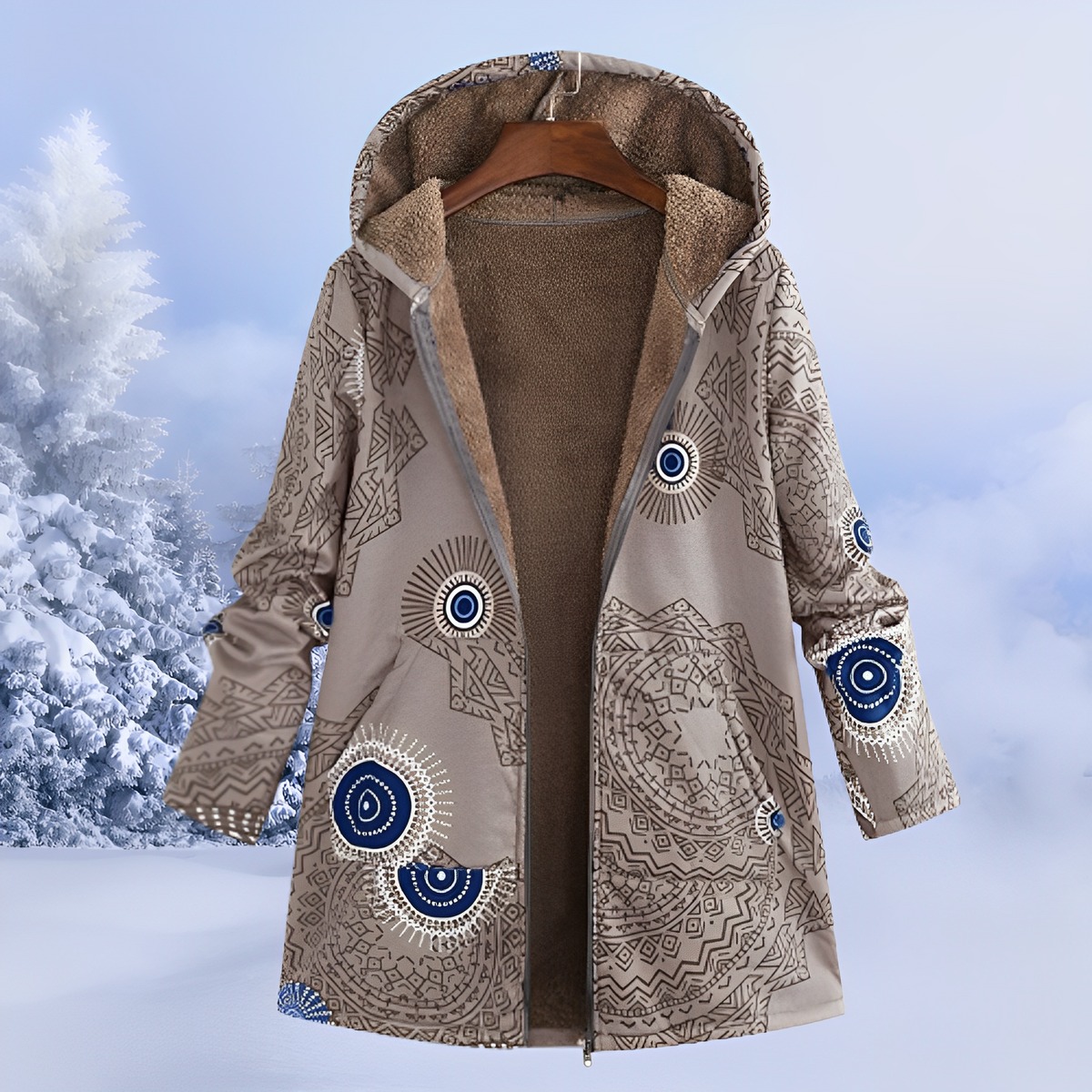 Jasmin - Moderne, wärmespendende Kapuzenjacke