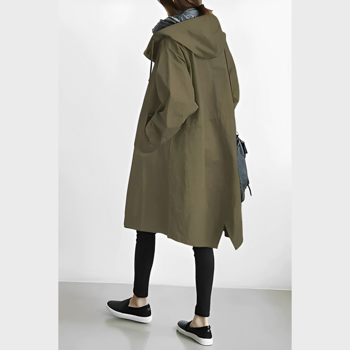 DuraCoat – Lange Jacke mit Kapuze