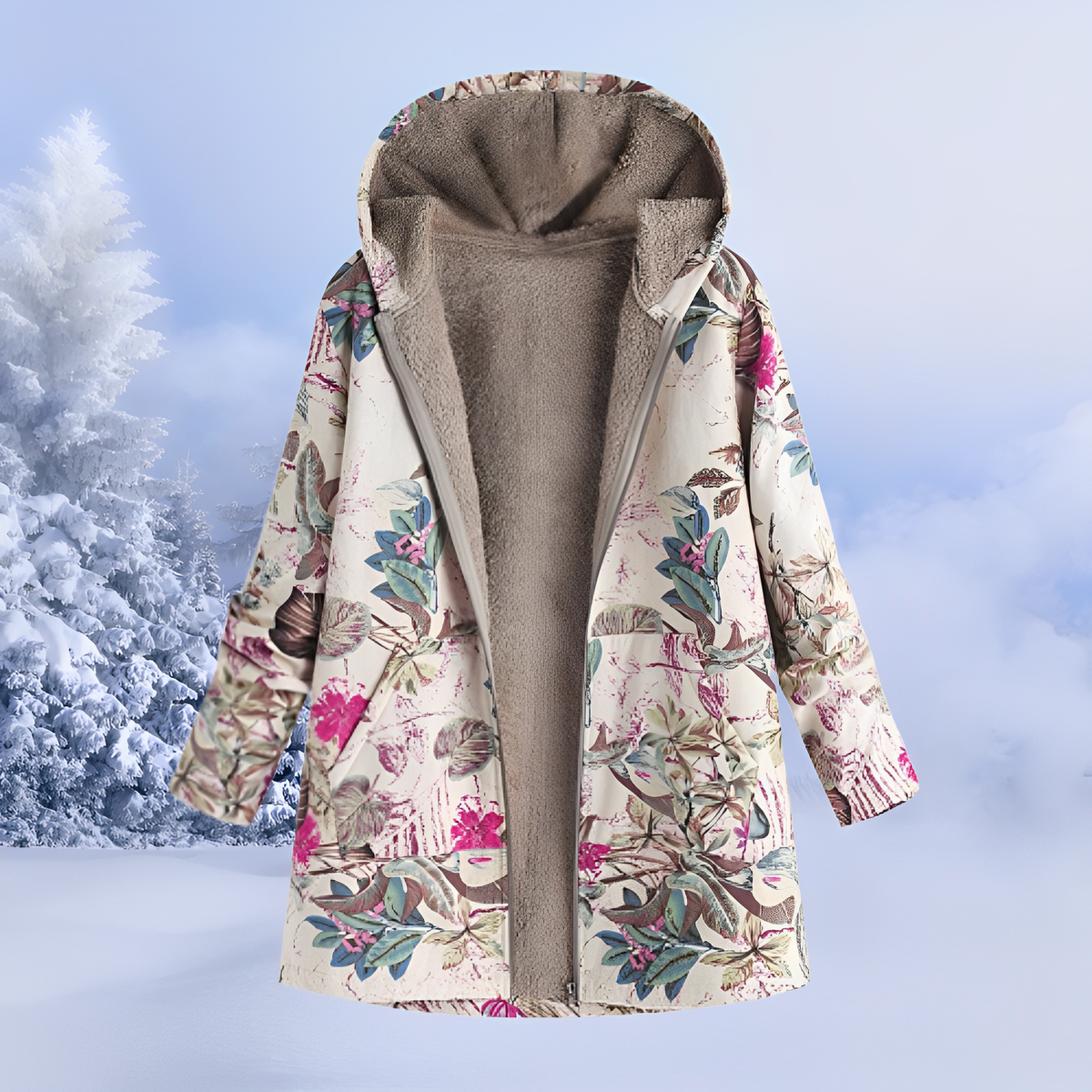 Jasmin - Moderne, wärmespendende Kapuzenjacke