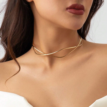Geflochtene Drahtkette - Zeitgemäßer Choker