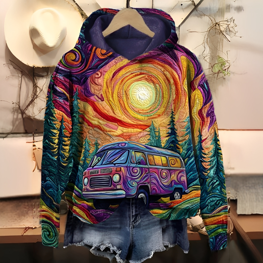 Séraphine - Hoodie mit Digitaldruck für Damen