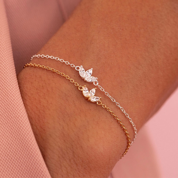 Drei Blumen - Kettenarmband