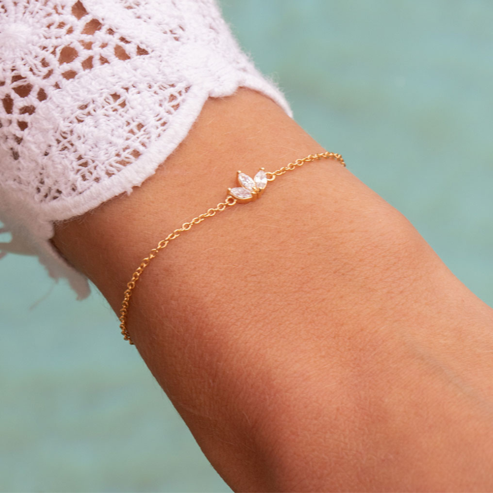 Drei Blumen - Kettenarmband