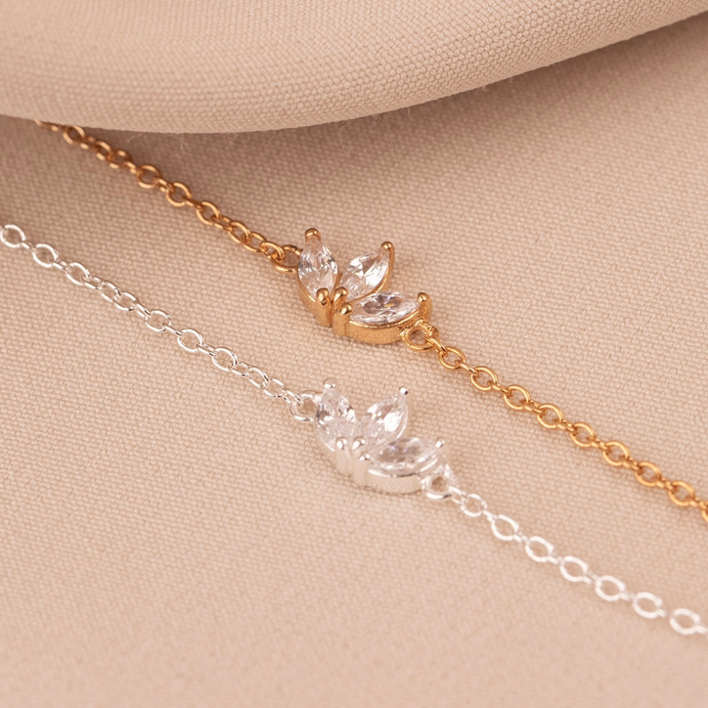 Drei Blumen - Kettenarmband