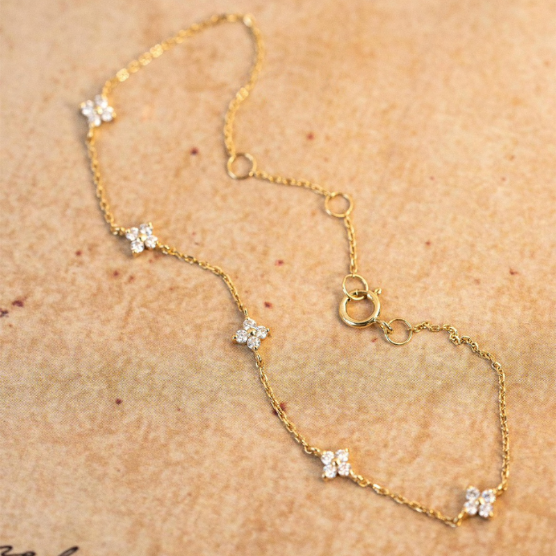 Blumenarmband - Schlichtes Armband