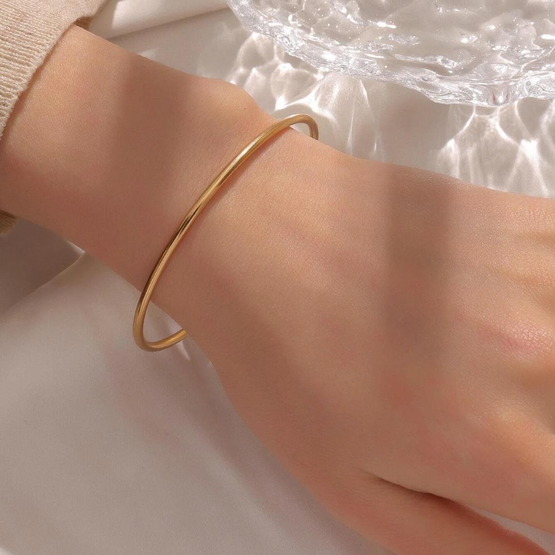 Klassisches Armband - Goldenes Gleitarmband
