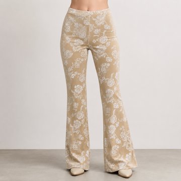 Rashel - Locker geschnittene Hose mit Blumenmuster