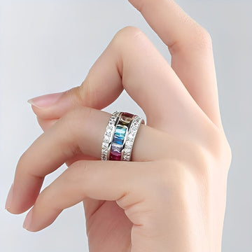 Sheena – Eleganter Ring mit farbenfrohen Akzenten