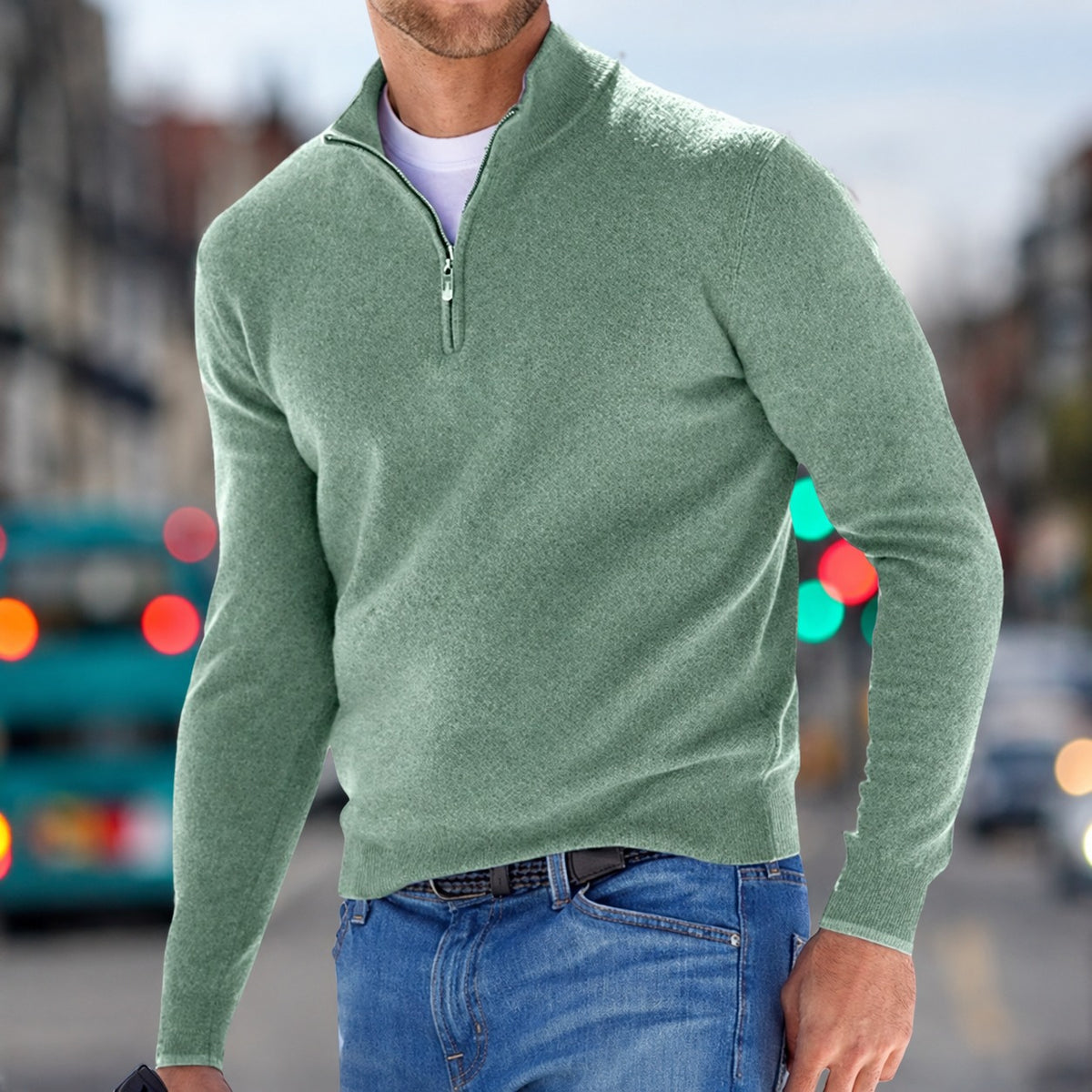 Carlo - Pullover mit Zipper