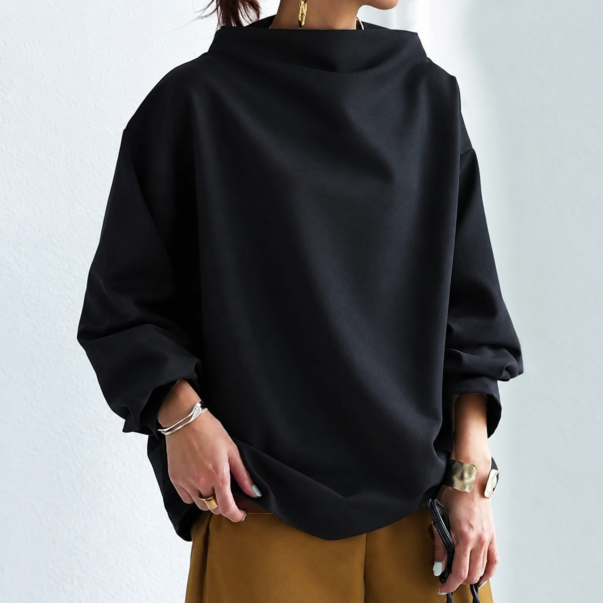 Eliana - Stilvoller, locker sitzender Rollkragenpullover