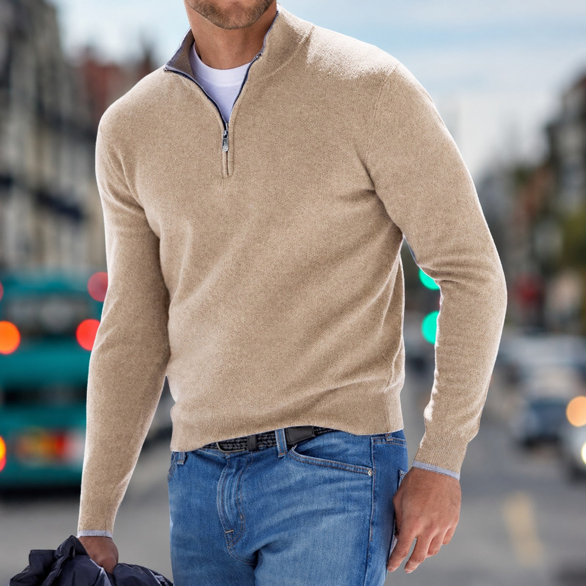 Carlo - Pullover mit Zipper