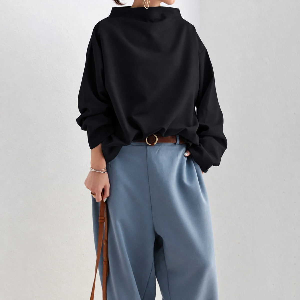 Eliana - Stilvoller, locker sitzender Rollkragenpullover