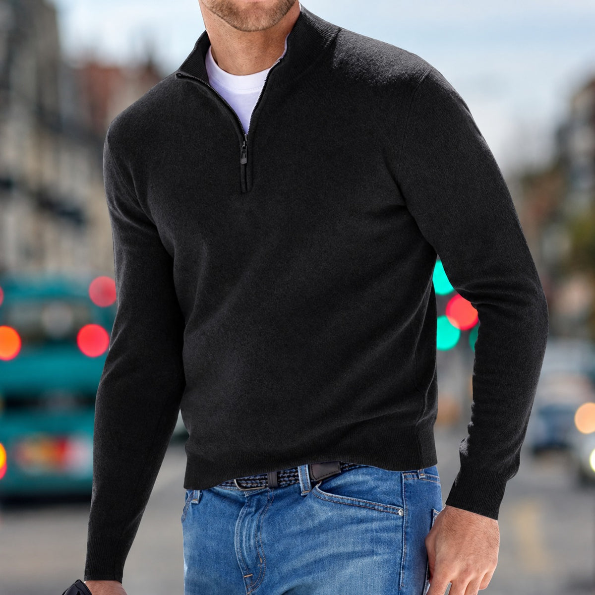 Carlo - Pullover mit Zipper