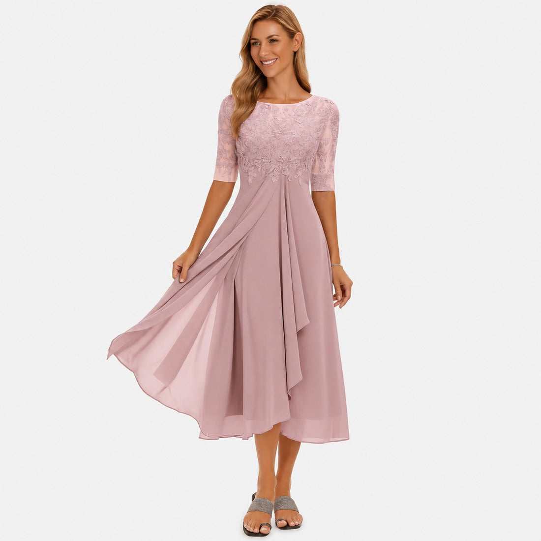 Ximena - Stilvolles Damenkleid in knielangem Schnitt