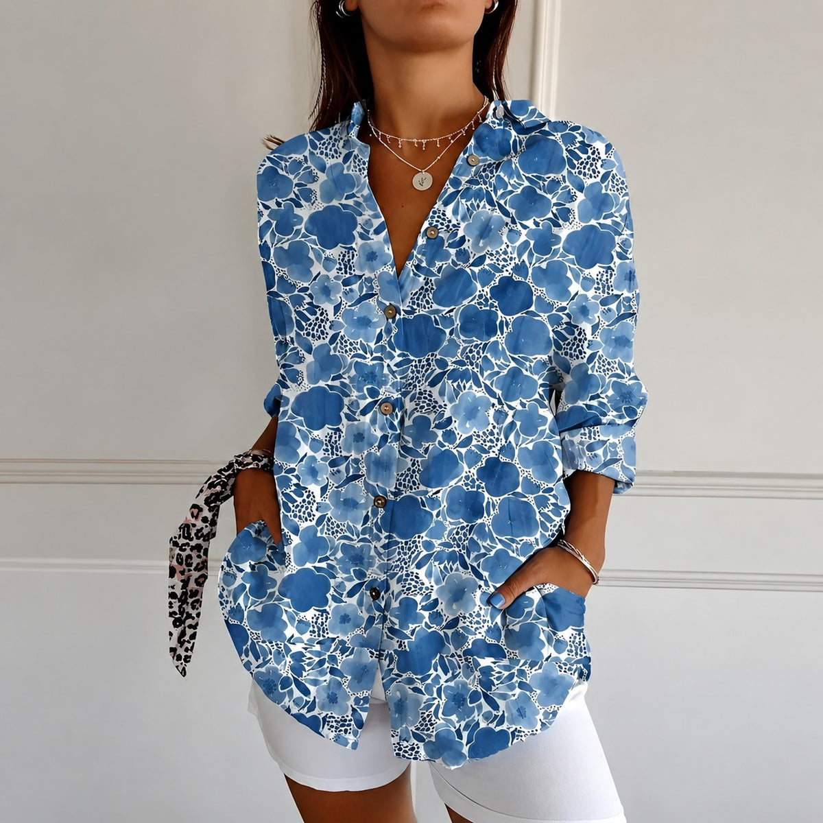 Chantelle - Modische Damenbluse mit Knopfleiste