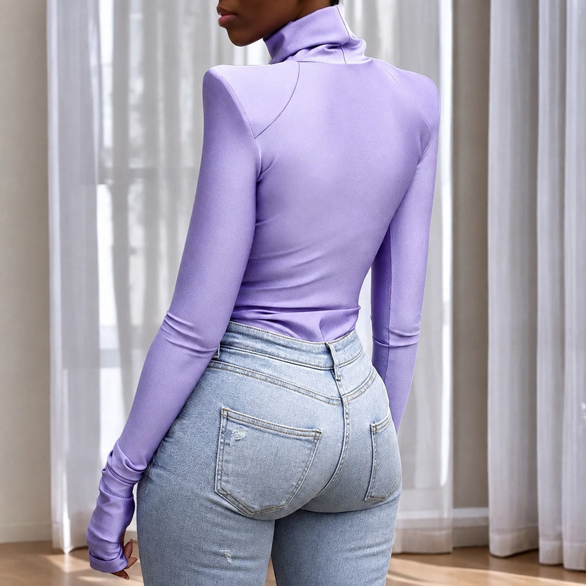 Ellery - Damen-Anzugbody mit Stehkragen und speziellen Schulterdetails