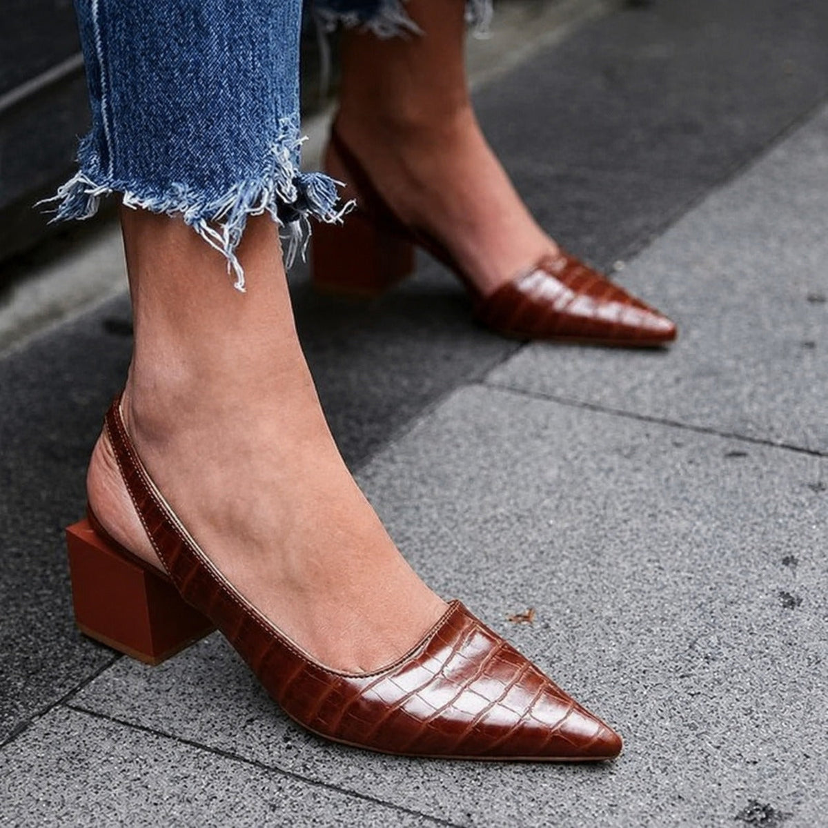 Caroline - Bequeme Slingback-Damenschuhe