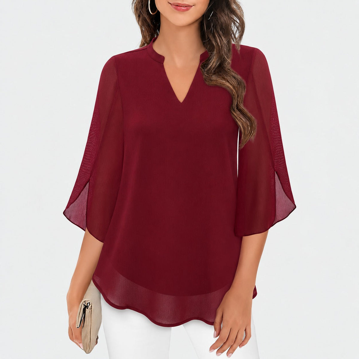 Ella - Leichte Bluse mit besonderen Ärmeldetails