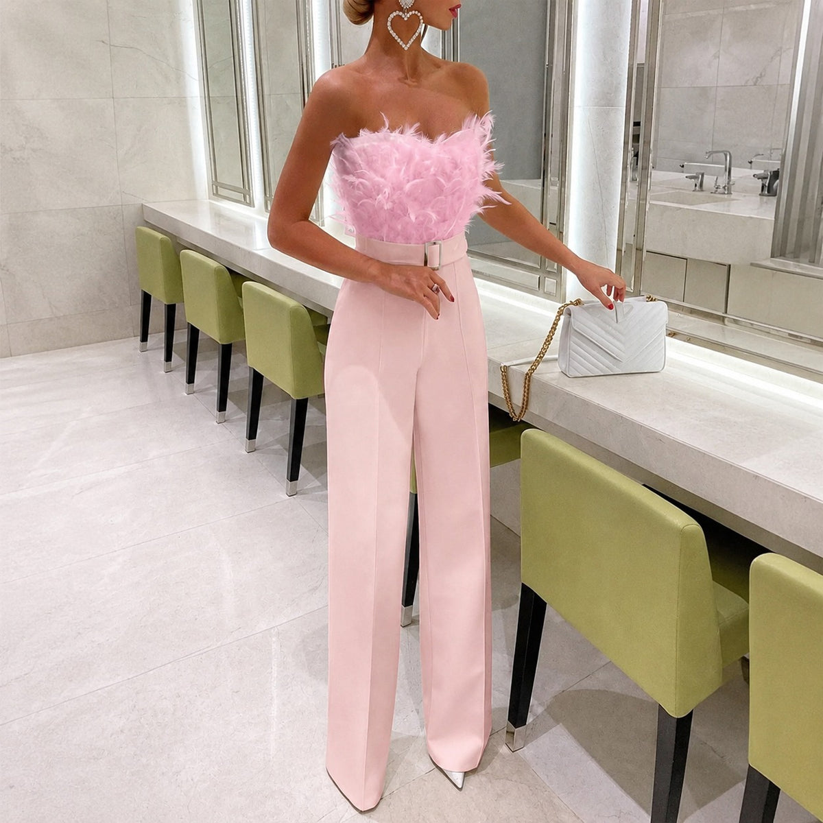 Frola - Stilvoller Jumpsuit mit Bandeau-Oberteil