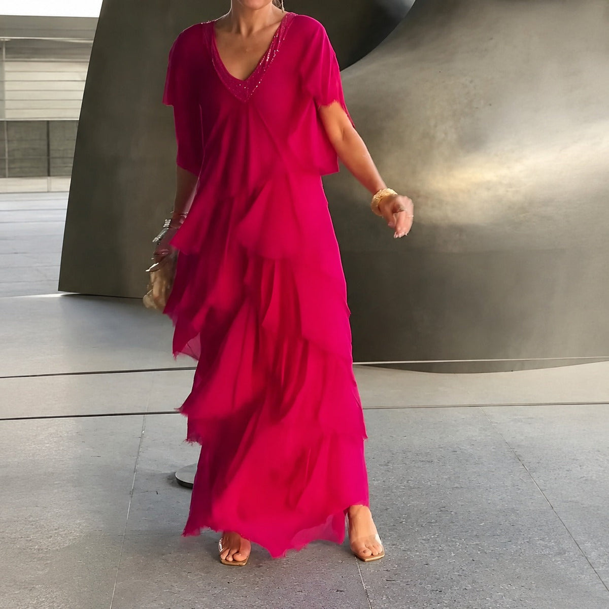 Riza - Elegantes Kleid mit Faltendetails