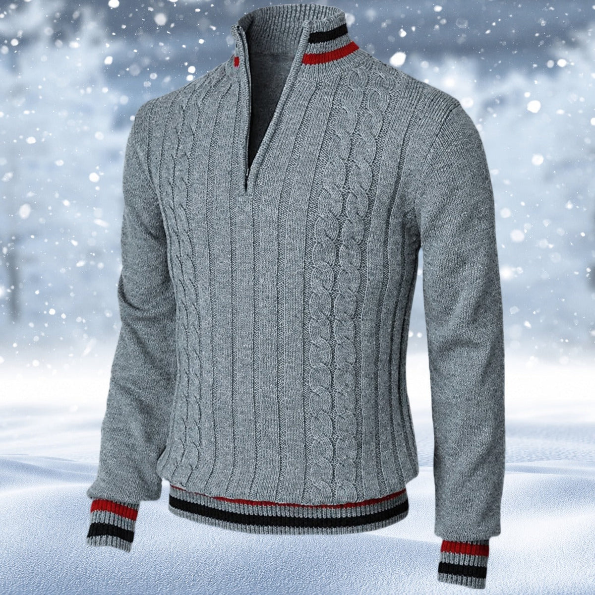 Ralph - Stilvoller Herrenpullover mit Zipper