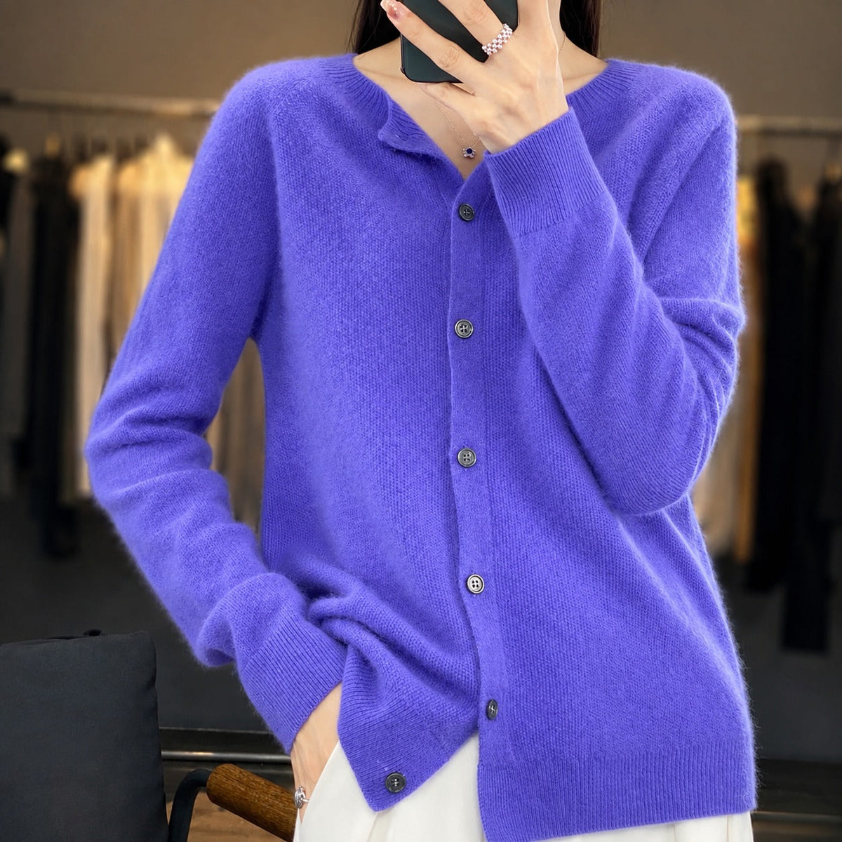 Ina - Eleganter Damenpullover mit Rundhalsausschnitt