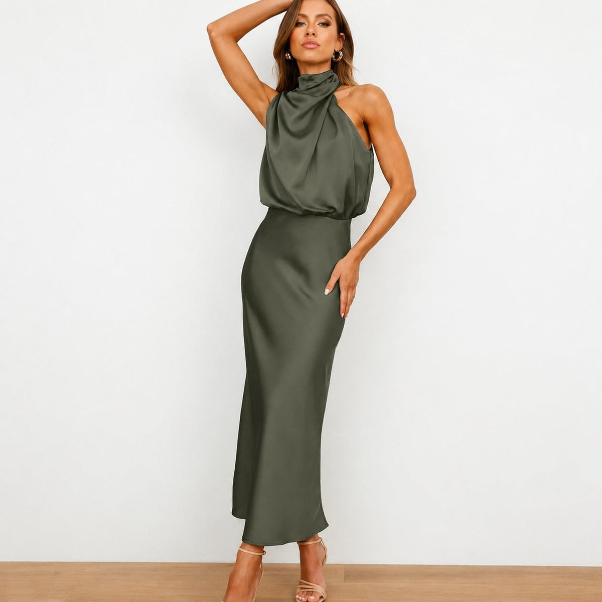 Hansel - Stilvolles Cocktail-Midikleid