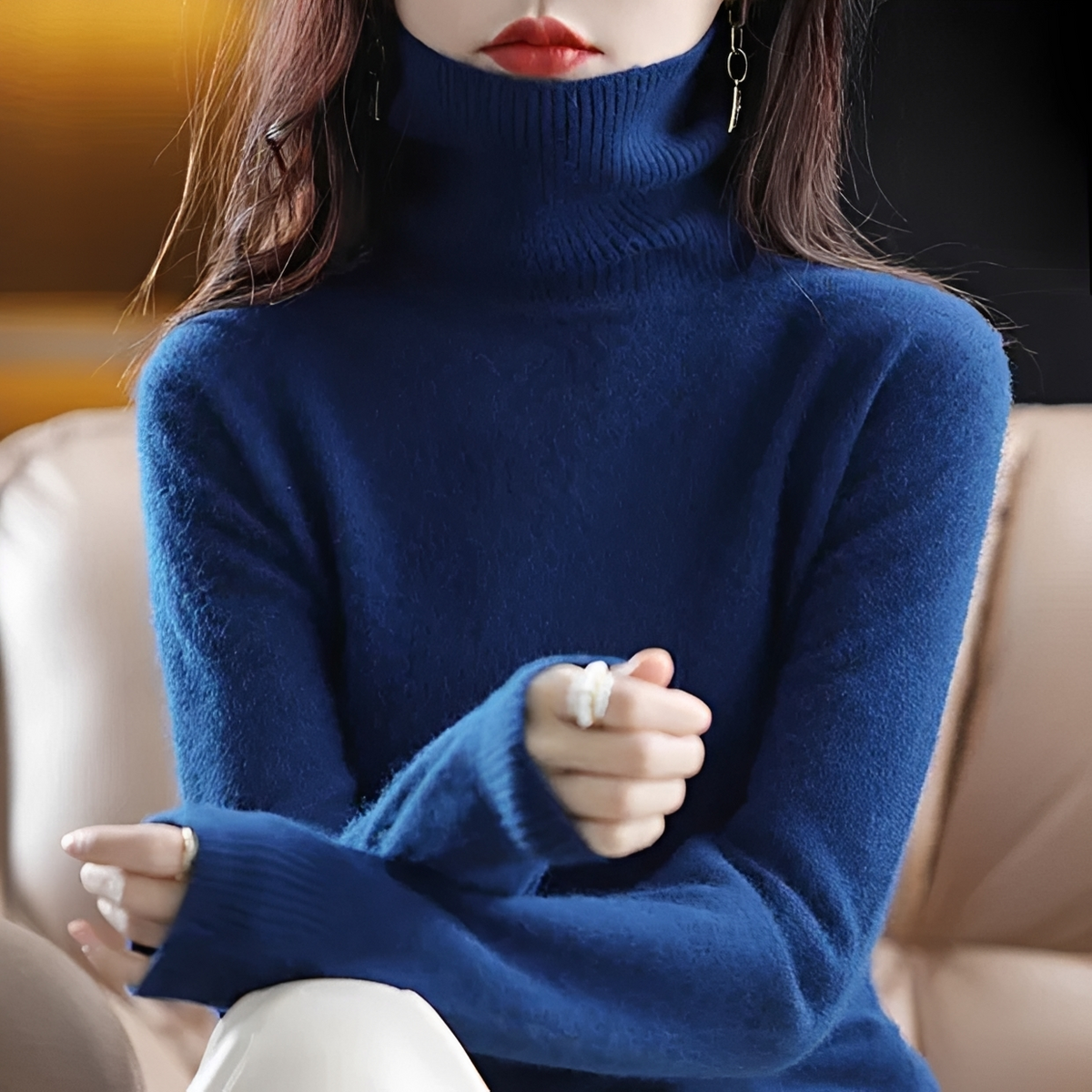 Letizia - Komfortabler Rollkragenpullover