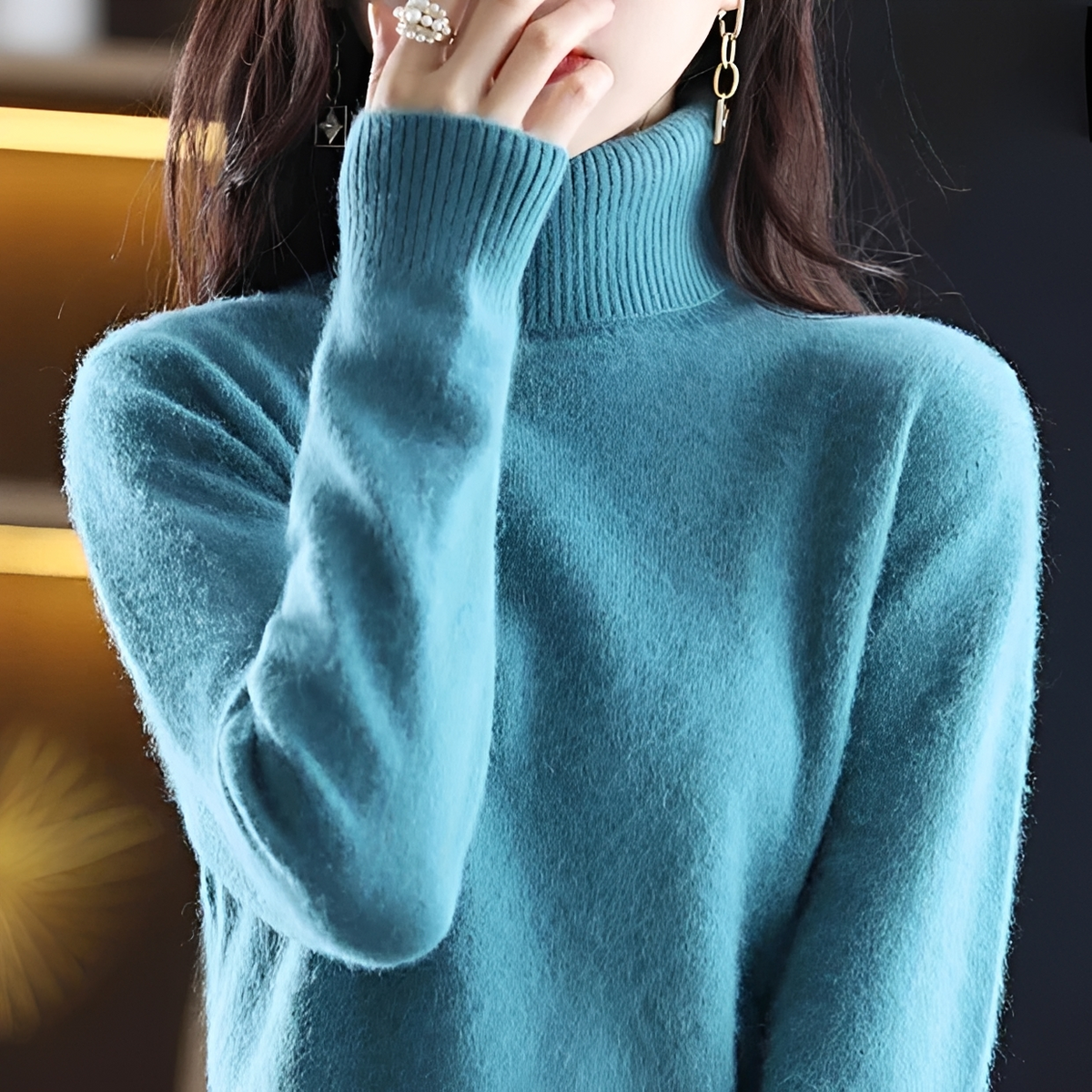 Letizia - Komfortabler Rollkragenpullover