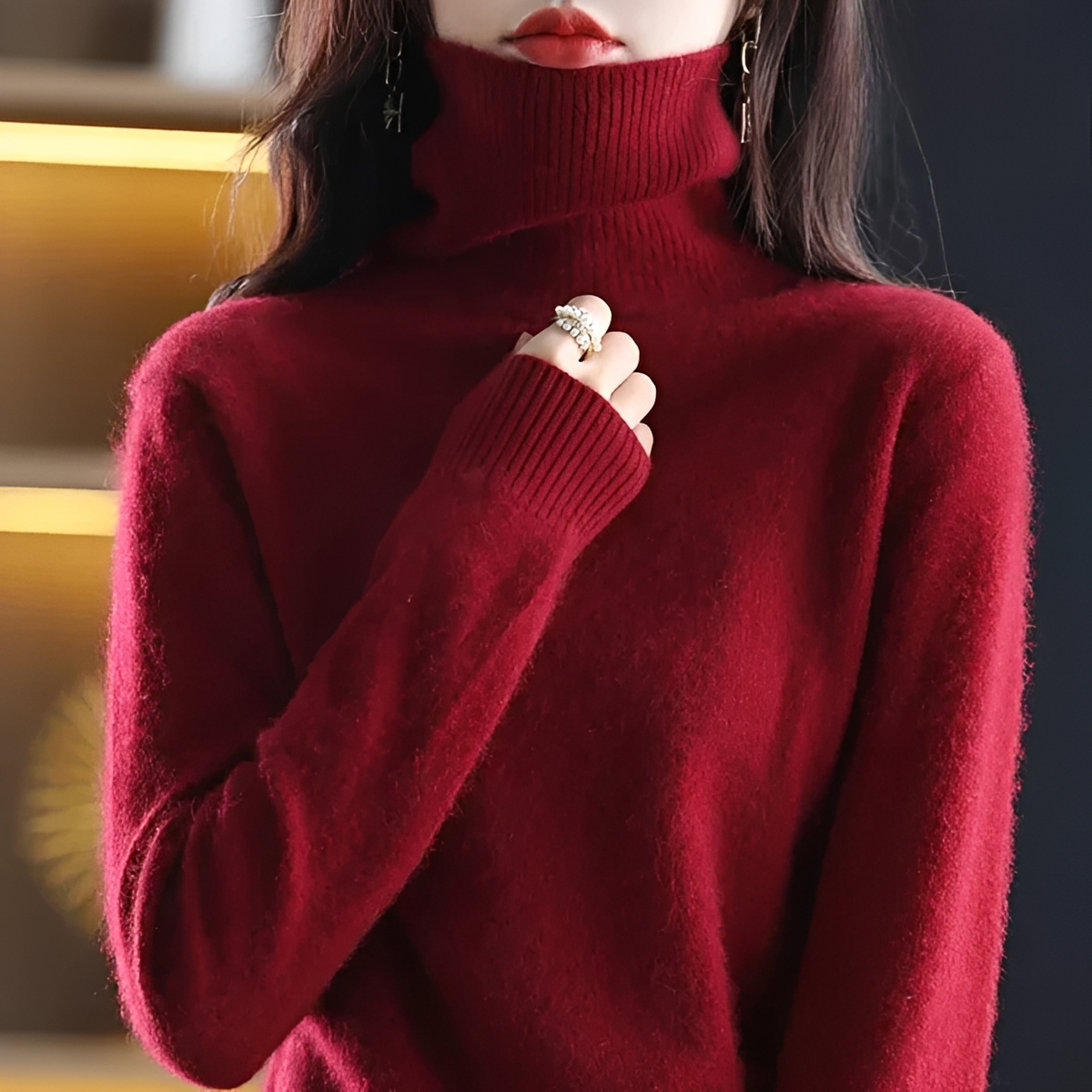 Letizia - Komfortabler Rollkragenpullover