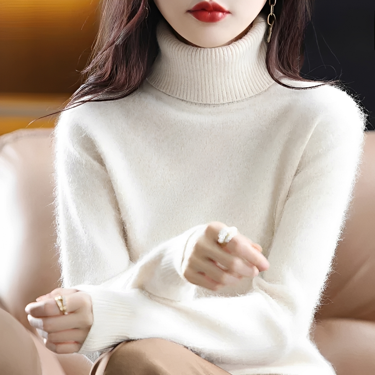 Letizia - Komfortabler Rollkragenpullover