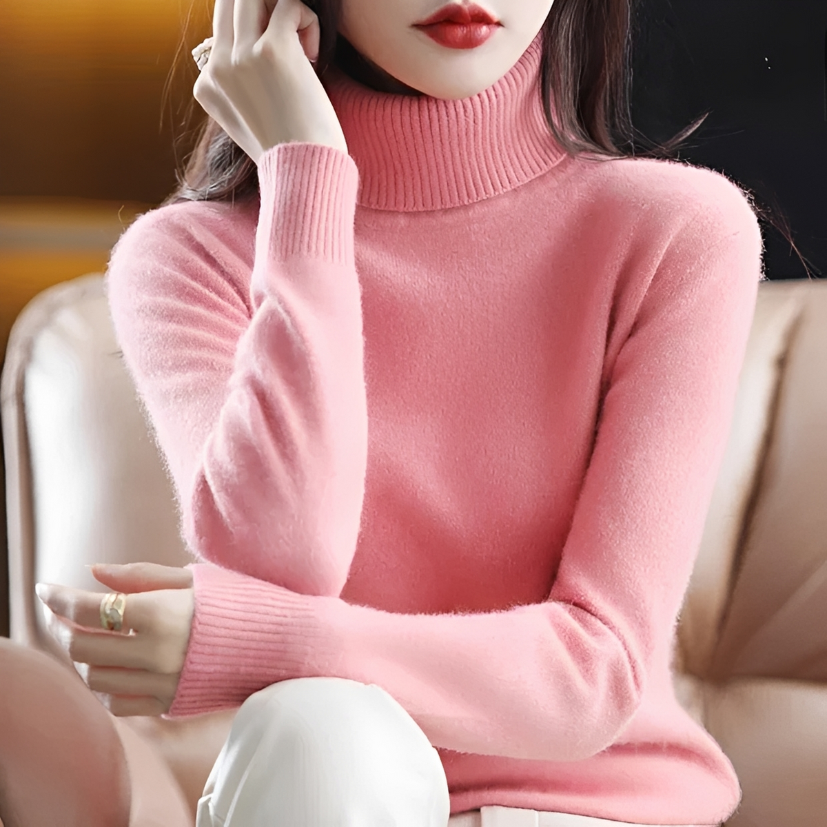 Letizia - Komfortabler Rollkragenpullover