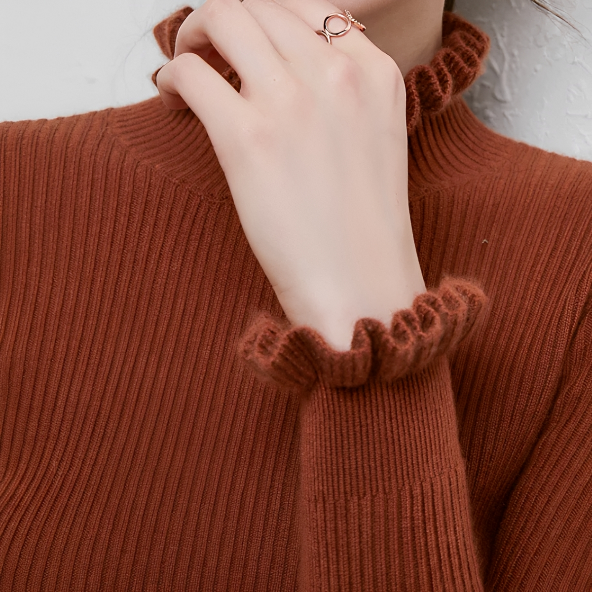 Alva - Eleganter und gemütlicher Rollkragenpullover
